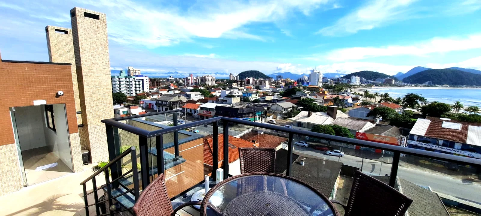 Vista panorâmica da sacada